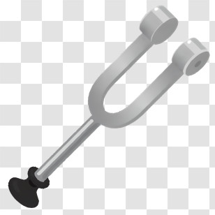 Health - Silver Tuning Fork Transparent PNG