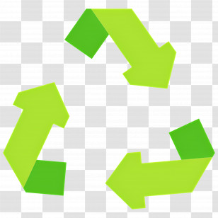 Green Arrow - Green Recycle Symbol Transparent PNG