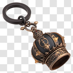 Key Chain - Ornate Crown Keychain Transparent PNG