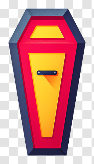 Spooky Bursting Coffin - Colorful Coffin For Halloween Transparent PNG