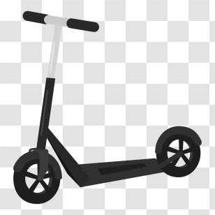 Sports - Modern Kick Scooter Illustration Transparent PNG