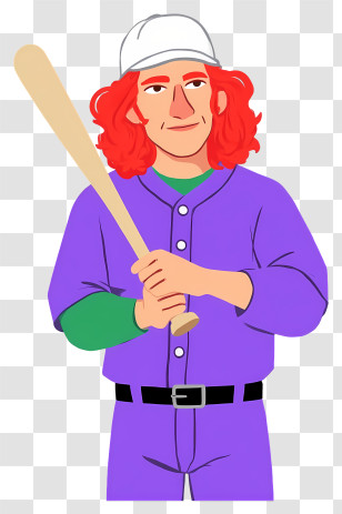 Baseball Player - Baseball Player With Bat Transparent PNG