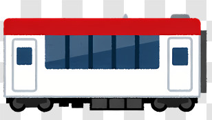 Train - Red And White Train Transparent PNG