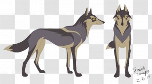 Dog Breed German Shepherd Drawing Red Fox Animal - Carnivoran - Black Cat Attack Transparent PNG