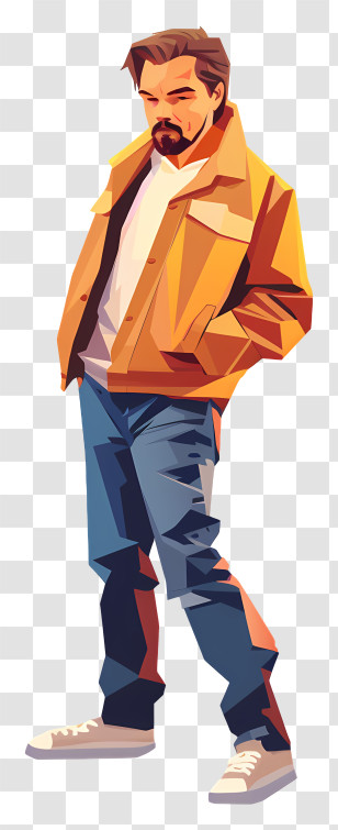 Leonardo Dicaprio - Casual Man In Jacket Transparent PNG