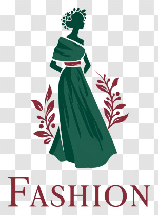 Fashion Logo - Fashion Silhouette With Dress Transparent PNG