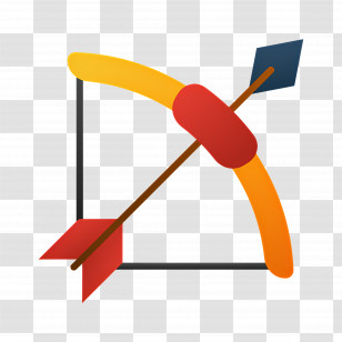 Bow Arrow - Traditional Bow And Arrow Transparent PNG