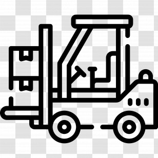 Logistics - Forklift Illustration For Industrial Use Transparent PNG