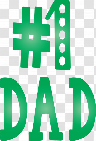 No1 Dad Happy Fathers Day Transparent PNG