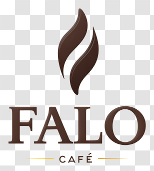Falo Cafe Logo - FALO Café Brown Logo Transparent PNG