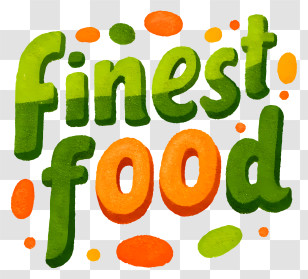 Finest Food - Hand-painted 'Finest Food' Logo Transparent PNG