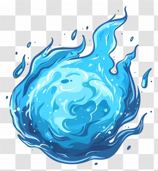 Blue Fireball - Blue Flame Illustration Transparent PNG