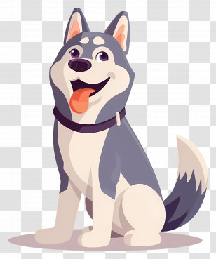 Animated Dog - Cute Dog Cartoon Illustration Transparent PNG