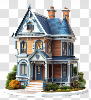 Victorian House - Victorian Style House Transparent PNG