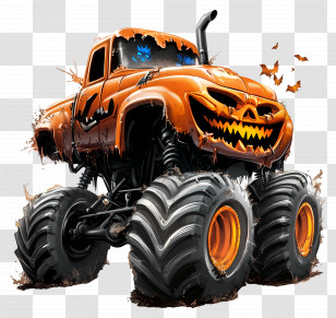 Halloween Monster Truck - Halloween Monster Truck Transparent PNG