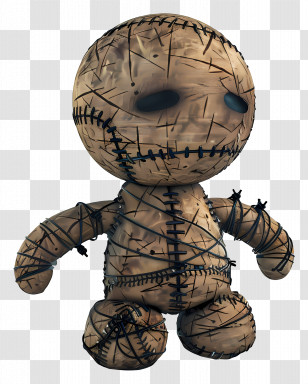 Voodoo Doll - Stitched Doll Character Transparent PNG