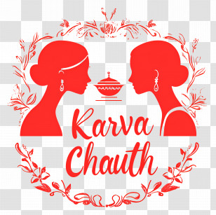 Karva Chauth - Karva Chauth Celebration Illustration Transparent PNG