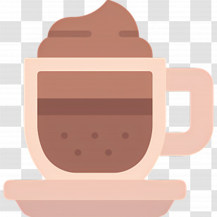 Cappuccino Coffee - Coffee Mug With Foam Transparent PNG