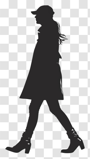 Taylor Swift Silhouette - Silhouette Of A Walking Woman Transparent PNG