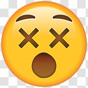 Iphone Emoji Sticker Blushing Embarrassment - Yellow Transparent Png