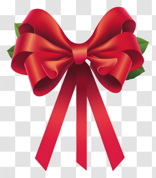 Red Ribbon - Beautiful Red Ribbon Bow Decoration Transparent PNG