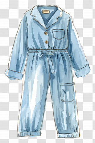 Pajamas - Blue Pajamas Illustration Transparent PNG