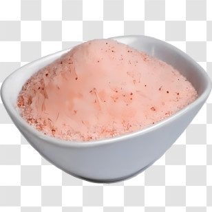 Salt - Bowl Of Pink Salt Transparent PNG