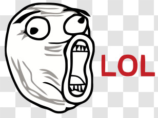 Meme - LOL Meme Face Transparent PNG