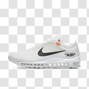 Nike OFF-WHITE X Air Max 97 Mens Sneakers - Walking Shoe - Size 10.0 Force 1 Sports ShoesNike Transparent PNG