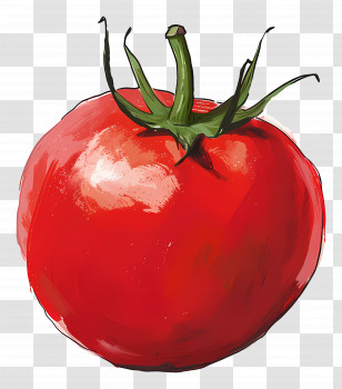 Tomato - Red Tomato Illustration For Culinary Themes Transparent PNG