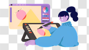 Icon - Digital Drawing On Tablet Transparent PNG