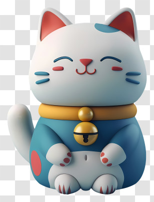 Lucky Cat - Lucky Cat Figurine Transparent PNG