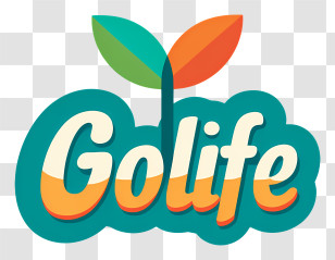 Golife Logo - Golife Teal Leaf Logo Transparent PNG