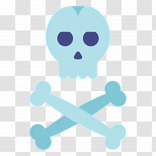Poison Symbol - Cartoon Skull And Crossbones Transparent PNG