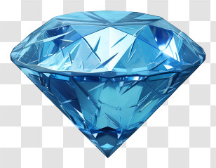 Diamond - Beautiful Blue Diamond Jewel Transparent PNG