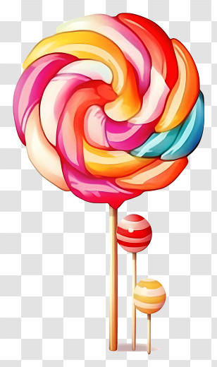Lollipop Tree - Colorful Lollipops For A Sweet Treat Concept Transparent PNG