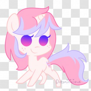 Pony Clip Art Horse Illustration Ear - Cartoon - Fantastic Blue Cresent Transparent PNG