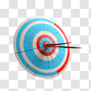 Target - Target With Arrows Illustration Transparent PNG