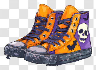 Halloween Creepy Shoe - Halloween Themed Sneakers Transparent PNG