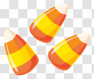 Candy Corn - Classic Halloween Candy Corn Illustration Transparent PNG