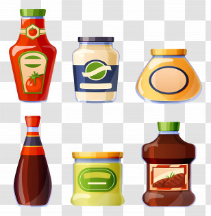Spice Bottle - Assorted Sauce Bottles For Cooking Transparent PNG