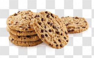 Chocolate Chip Cookie Peanut Butter Oatmeal Raisin Cookies Cracker Biscuits - Whole Grain - Biscuit Transparent PNG
