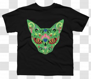 Printed T-shirt Hoodie Sleeve Gildan Activewear - Cat Lover T Shirt Transparent PNG