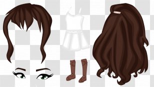 Hair Coloring Brown Ear - Silhouette Transparent PNG
