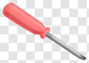 Icon - Red Flathead Screwdriver Transparent PNG
