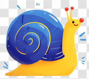 Cute Snail - Cute Cartoon Snail Transparent PNG
