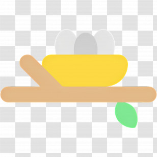 Nest - Bird Nest With Eggs On Branch Transparent PNG