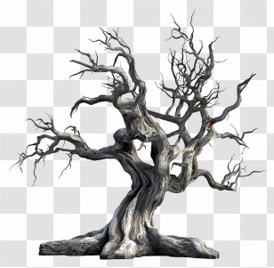 Old Dead Tree - Dead Tree Illustration Transparent PNG