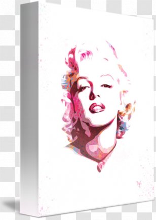 Marilyn Monroe Art Painting Canvas Print - Drawings Of Transparent PNG