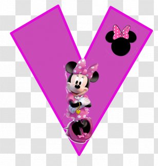 Minnie Mouse Mickey Alphabet Pluto - Red Transparent PNG